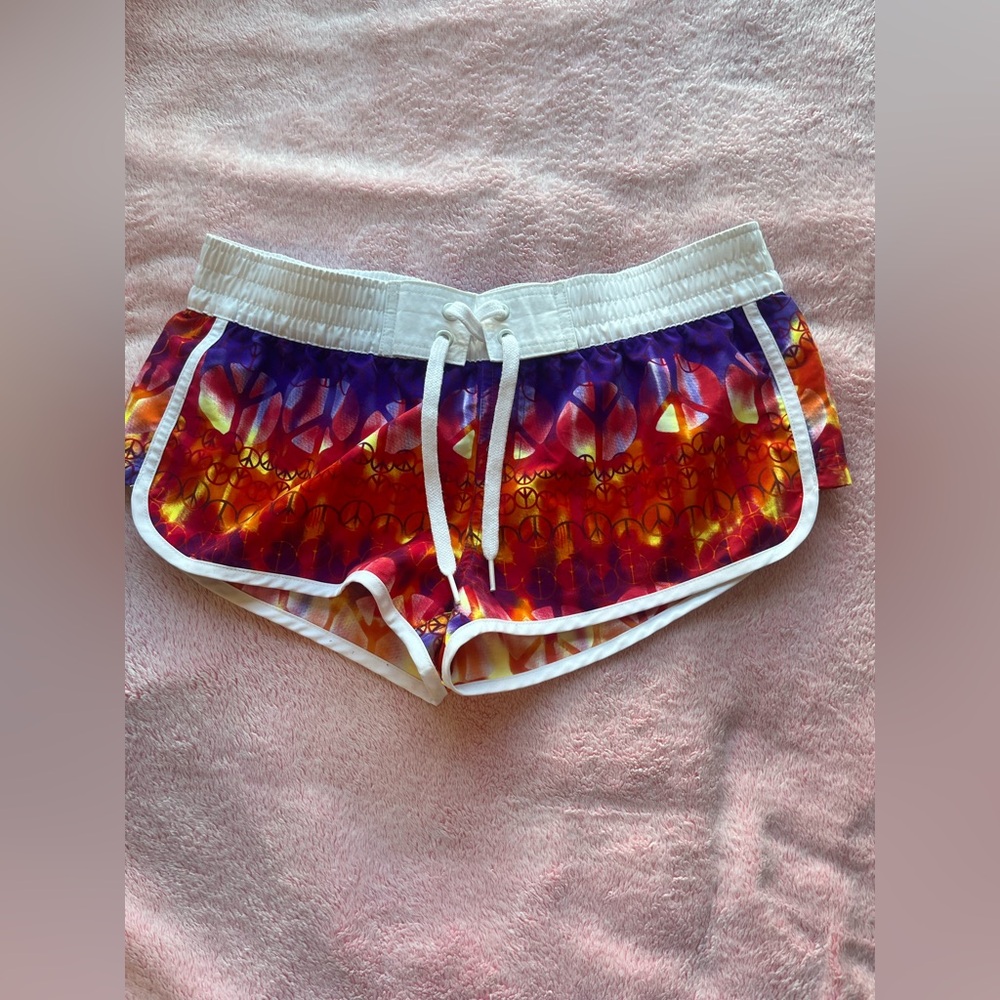 2000s low rise swim shorts 💜🩷💛 medium
